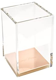 Dany Marcus Stiftebox aus hochwertigem Acryl und Roségold (Pinselhalter/Stifteköcher)