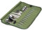Camping Reise Kochutensilien Organizer, Camping Besteck Set, Tragbare Besteckrolle, Tragbare Reisegeschirr-Aufbewahrungstasche, Polyester-Aufrolltasche Besteckaufbewahrung, Wasserfeste Tasche
