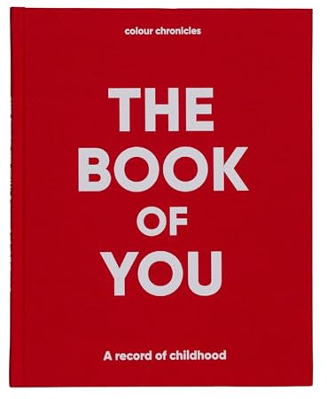 Erinnerungsbuch für Kinder von 1 bis 16 Jahren – personalisiertes Andenken – Geschenk zum 1. Geburtstag für Mädchen oder Jungen – Sammelalbum und Fotobuch – gebundenes Baby-Erinnerungs-Tagebuch – 20,3