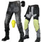 SHUOJIA Motorradhose Herren, Motorrad Jeans Herren Aus Aramidfaser,Motorrad Schutzhose Hose Mit Protektoren (Black Male-A,XL)