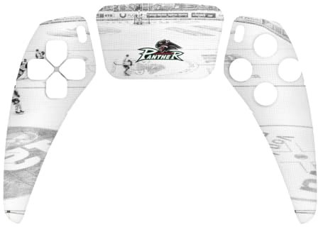 DeinDesign Skin kompatibel mit Sony Playstation 5 Controller PS5 Folie Sticker Augsburger Panther Eishockey Offizielles Lizenzprodukt