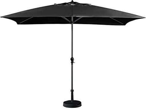 Harbour Lifestyle Triton 3m x 2m Rectangular Aluminium Parasol in Black