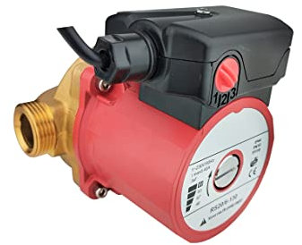 SHYLIYU Pompa di aumento della pressione dell'acqua calda a 3 marce per casa 220V pompa di circolazione 46/67/93W max.H 6m portata 50l/min 1 pollice impianto solare riscaldamento dell'acqua circolante