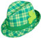 com-four® Fedora Hut St. Patrick´s Day - Grüne Kopfbedeckung mit irischem Kleeblatt - Irisches Kostümaccessoire für den St. Patrick's Day (01-teilig - Set 17)