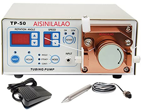 AISINILALAO Vollautomatischer Spender Peristaltischer Spender Schnelltrocknungskleber Instant Klebstoff Anaerobe Klebstoffklebemaschine Für Verschiedene Wässrige Klebstoffe (220 V)