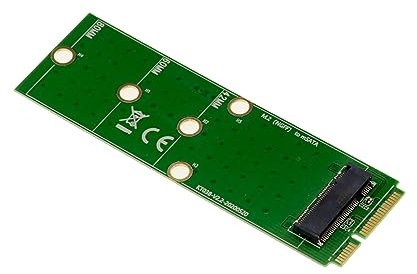KALEA-INFORMATIQUE M2-zu-mSATA-Adapter, um eine M2-SATA-SSD an einem mSATA-Anschluss zu befestigen.