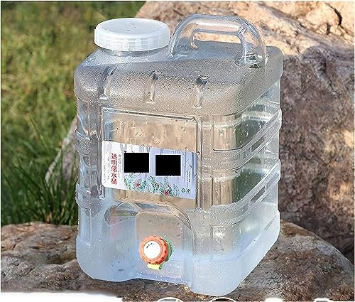 Contenedor de agua,Contenedores de agua para campi 7.5 Cubo de Agua de 22L Recipiente de Agua Potable portátil for Acampar con Grifo Recipiente de Agua de Gran Capacidad for Acampar, al Aire Libre (Co