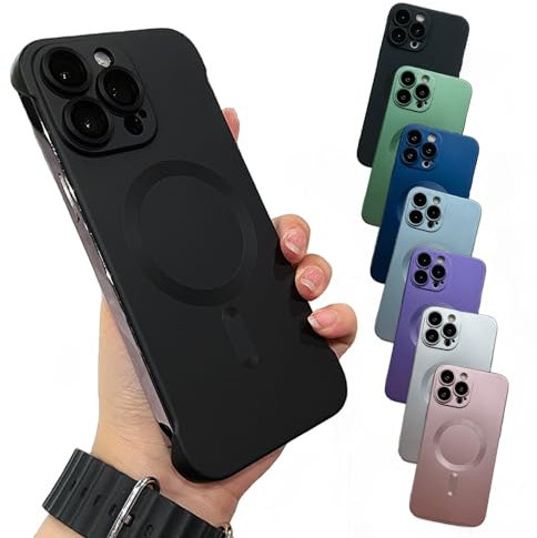 Zlimpty Kolorshade Phone Case, Metallic Paint Frameless Magnetic Phone Case, Kolorshade for iphone 14/13/12/11 Promax Plus (Black,for iPhone 11)
