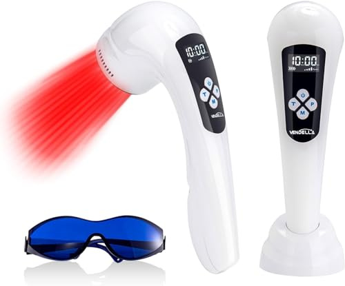 VENDELLA 2023 Upgraded Cold Laser Therapy Device, Portable Handheld Red Light Therapy Device, 808nm+650nm Two Wavelengths Laser Pain Relief Device for Joints, Muscles, Shoulders, Elbows, Knees, Back