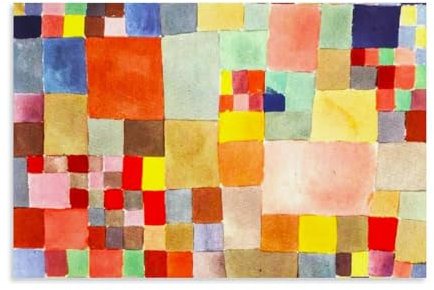 Paul Klee Kunstdruckposter Flora auf Sand von Paul Klee, Wandkunst, Leinwand, Gemälde, Bild, Wohnzimmer, Dekoration, Zuhause, 50 x 75 cm