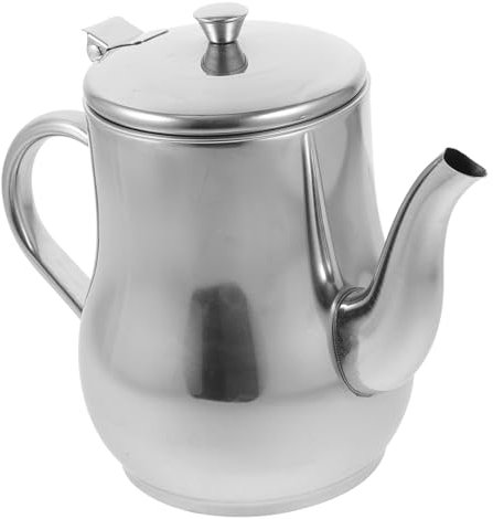 LIFKOME Olla De Filtro De Aceite De Acero Inoxidable Ollas De Aceite Ahorrador De Grasa De Tocino Lata Separadora De Grasa Titular De Vinagre Bote De Grasa Metal Olla De Condimento Cocina