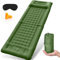 Amyzavls Isomatte Camping Selbstaufblasbare 11CM Verdicktes,Ultraleichte Luftmatratze Schlafmatten Wasserdicht mit Fußpumpe und Kopfkissen Aufblasbare Matratze für Outdoor, Wandern,Reisen
