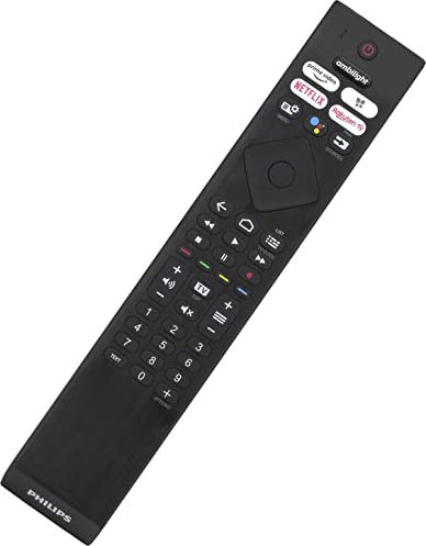 Original Ambilight Voice TV Remote Control Compatible with Philips 43PUS7608 Smart 4K UHD HDR LCD