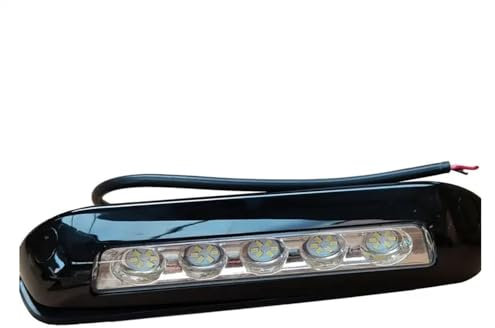 TYZK Innenwandleuchte for Wohnmobil, Wohnmobil, 12V LED Sonnensegel Außenleuchte (Color : Black)