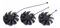 RAKSTORE PLD09220S12H Ventilateur de refroidissement de remplacement pour carte graphique EVGA RTX 3070 RTX3070Ti RTX 3080 RTX3080Ti RTX 3090 RTX3090Ti FTW3 Ultra silencieux