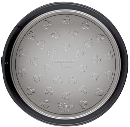 Farberware Disney Bake with Mickey Mouse - Teglia da forno antiaderente a molla, antiaderente, per cheesecake, rotonda, 22,9 cm, colore: nero