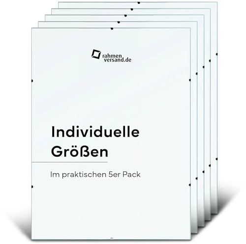 PANORAHMA BILDERRAHMEN Rahmenloser Bilderrahmen 28x35 5er Set/Glasbilderrahmen zum Aufhängen an der Wand/Bilder Rahmen
