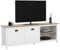 IDMarket – Mueble TV 140 cm Campaña ISIS Madera y Blanco