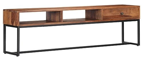 ShGaxin Meuble TV, meuble TV, meuble TV, meuble TV, meuble TV, meubles de salon, meubles de salon TV, 160 x 30 x 45 cm Bois massif de Sheesham