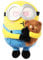MINISO Minions Kuscheltier, 8 inch Bob Tim Plüschtier Klein, Niedliches Minions Kuscheltier zum Kuscheln und Spielen, Weiche Kuscheltier mit Bob Hält Tim, Pudgy Minion Plush für Geburtstag Geschenk