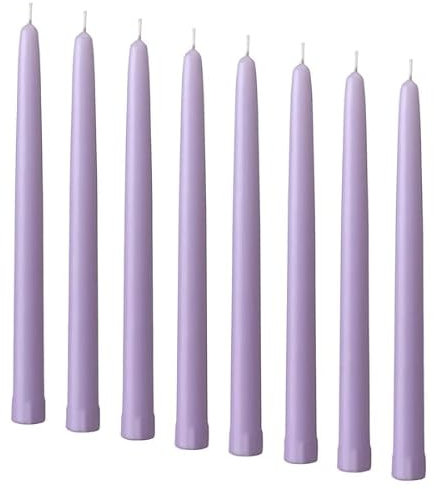 Unscented Candle – 25 cm | Long-Lasting & Elegant Design (2, Lilac)