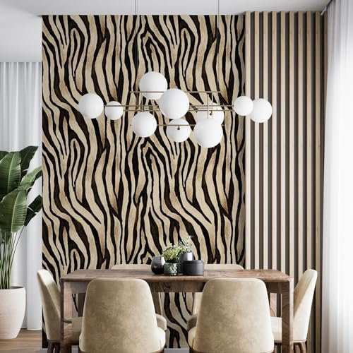 Wallpaper - Zebra Pattern 5 LÉS 60 x 260 cm - Surface L 300 x H 260 cm
