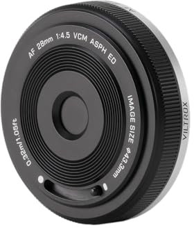 VILTROX Objectif d'appareil photo 28 mm F4.5 Full Frame Auto Focus Ouverture fixe Objectif ultra fin (pour Nikon Z)