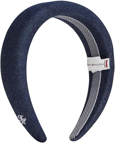 Tommy Hilfiger Damen Th Nautical Denim Headband AW0AW18661 Stirnband, Blau, Einheitsgröße
