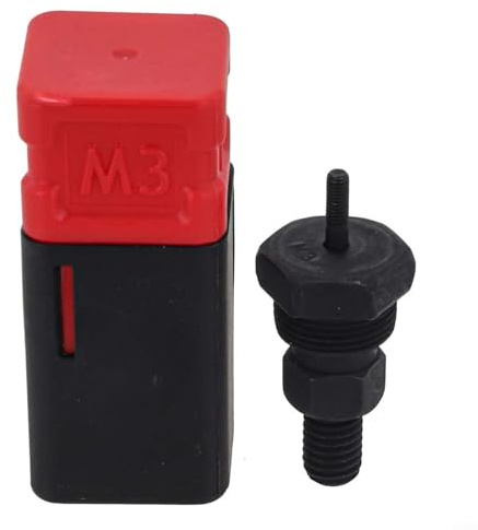 Juego de repuesto de mandril roscado para herramientas de remache de tuerca de mano, métrico de acero de alta resistencia para reparación y mantenimiento de talleres con caja de almacenamiento (M-3)