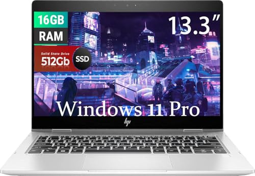 HP Elitebook 830 G6 Laptop Business, 13.3-Inch(1920x1080) Display, Intel Core i5-8265U 1.6GHz, 16GB RAM, 512GB SSD, CAM, HDMI, Windows 11 Pro (Renewed)