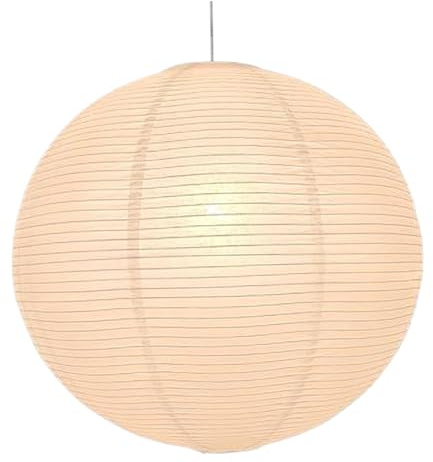 BEAHING Lampenschirm aus Papier, 40, 6 cm, groß, rund, faltbar, Hängelampenschirm, elegant, rustikal, zum Aufhängen für Zuhause, Esszimmer, Schlafzimmer