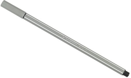 STABILO Fasermaler Pen 68, Strichstärke: 1,0 mm, mittelgrau VE=1