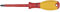 HAZET 810VDE-PH2 Cross Recess Profile PH Screwdriver for Electricians with Protective Insulation and Burnished Tips - Multi-Colour
