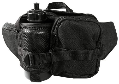 CN Outdoor Gürteltasche mit Trinkflasche Bauchtasche Outdoor Pack Schwarz