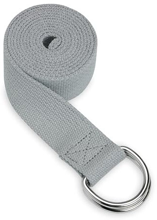 Gaiam Yoga-Gurt, 1,8 m, Natur - Einheitsgröße - grau