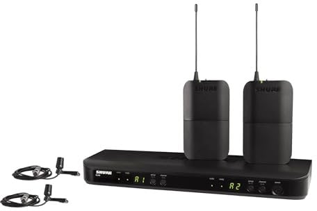 Shure BLX188/CVL-H10 Wireless System with 2 CVL Lavalier Microphones, H10