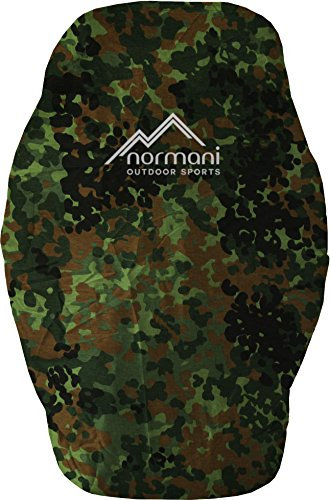 normani Regenüberzug für Bundeswehr BW Rucksack, groß bis 65Ltr. Farbe Flecktarn