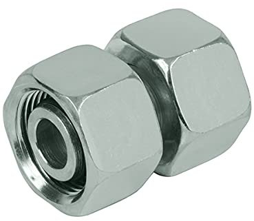Hydraulik Verschraubung Gerader Zwischenstutzen mit Dichtkegel 12L
