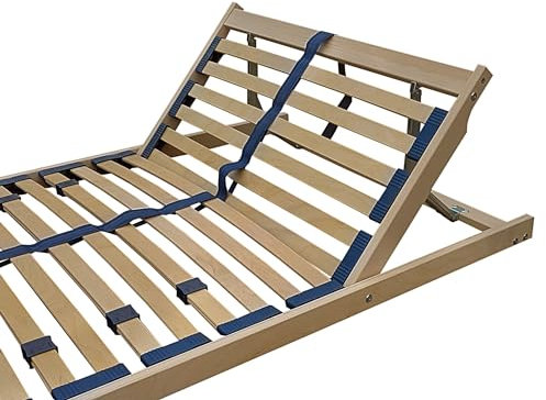 70.32-12 FV Federholzrahmen Lattenrost 120x200 cm Kopfteil verstellbar
