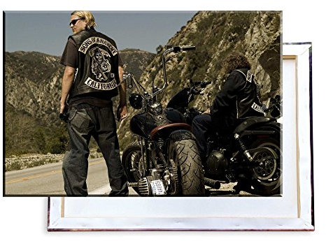Unified Distribution Sons of Anarchy Jackson Teller Jax Charlie Hunnam - 120x80 cm - Bilder & Kunstdrucke fertig auf Leinwand aufgespannt und in erstklassiger Druckqualität