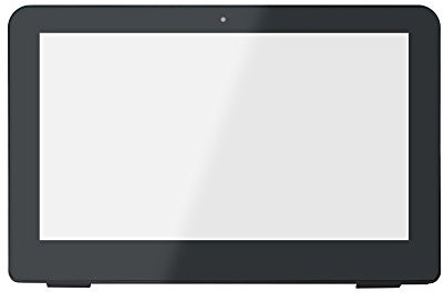 FTDLCD® 11.6'' Pantalla Táctil Digitalizaodr Lentes de Cristal con Marco con Tablero Repuesto de Ordenador para HP Pavilion X360 11-K Series