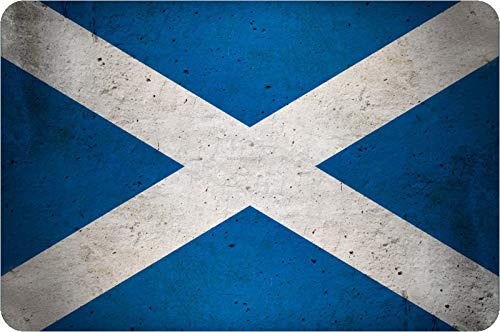 Schatzmix Blechschild Land Fahne Schottland National Flagge Metallschild Wanddeko 20x30 tin Sign
