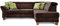 Cavadore Schlafsofa Ammerland mit Ottomane rechts / Federkern-Sofa im Landhausstil mit verstellbaren Kopfstützen, Bett und Bettkasten / 245 x 84 x 194 / Lederoptik braun