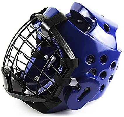 MTTKTTBD Kopfschutz Boxen, MMA Kampfsport Kickboxen Gesichtsmaske PU Leder Schutzhelm mit Hoher Schlagdämpfung für Training Wettkampf mit Perfekte Sicht