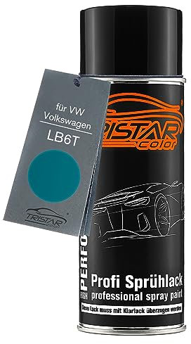 TRISTARcolor Autolack Spraydose für VW/Volkswagen LB6T Türkis Metallic/Turquoise Metallic Basislack Sprühdose 400ml