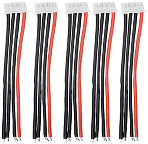 Yiqigou 5pcs JST 2S 3S 4S 5S 6S Balance Verlängerungskabel Kabel mit 15cm 22AWG Silikonkabel (3S)