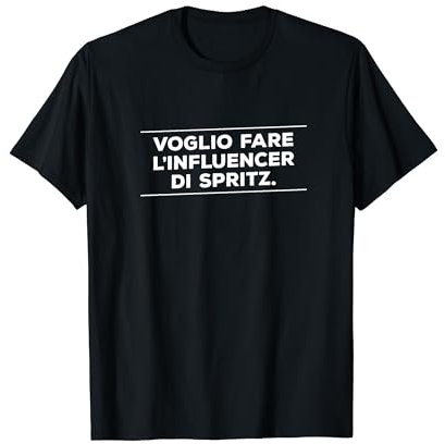 Divertente Regalo Di Cocktail Di Vino Per Amanti De Spritz Maglietta