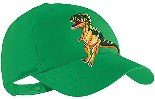 Blackshirt Company Dinosaurier Schildmütze Kinder Base Cap Dino Rex Gras Grün