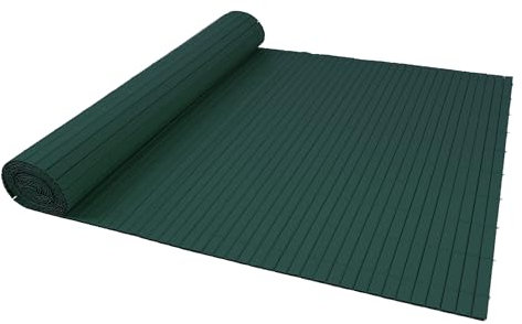 1m x 4m PVC Garden Fence Artificial Bamboo Slat Privacy Balcony Screening Green