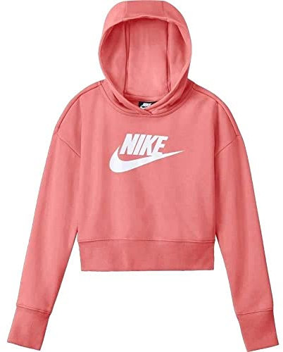 Nike Girls Filles Pullover Hoodie (DC7210-603) Pink, Felpa Bambina, Taglia XL
